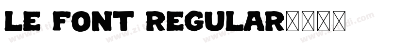 LE Font Regular字体转换 LE Font Regular字体转换
